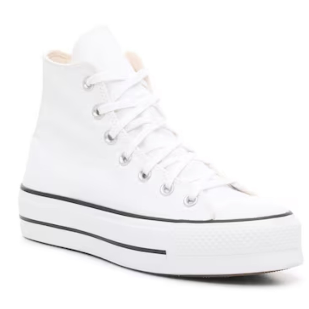 White platform converse